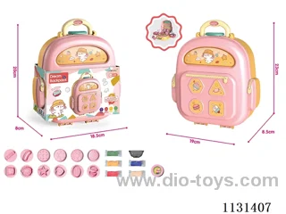 Water function/coloured clay small backpack toys