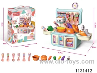 Toys Small Kitchen Set with Spray Function / Pink