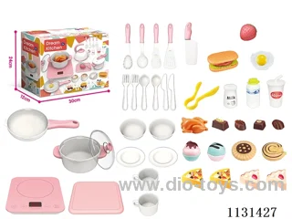 Sound and light music touch kitchen set (no electricity package) Electricity package +0.75yuan 3 x 7 batteries