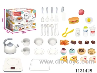 Sound and light music touch kitchen set (no electricity package) Electricity package +0.75yuan 3 x 7 batteries