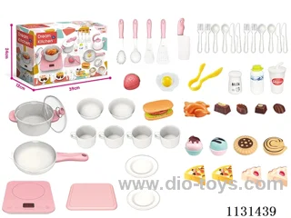 Sound and light music touch kitchen set (no electricity package) Electricity package +0.75yuan 3 x 7 batteries