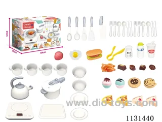 Sound and light music touch kitchen set (no electricity package) Electricity package +0.75yuan 3 x 7 batteries