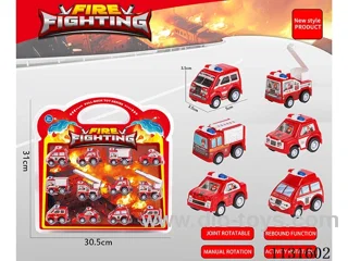 6 fire police car boomerang 12PCS