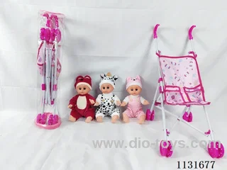 14" Doll with English IC, Plastic Stroller
