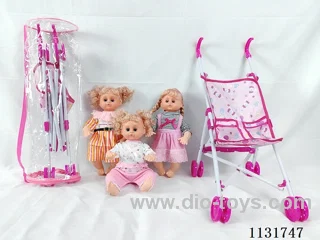 16 inch doll with English IC, plastic stroller