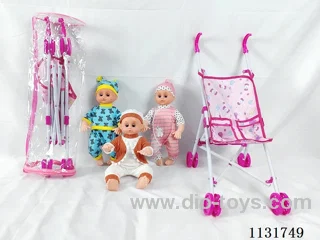 16 inch doll with English IC, plastic stroller