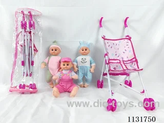 16 inch doll with English IC, plastic stroller