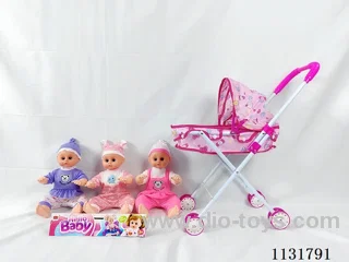 16 inch dolls with English IC, Iron stroller