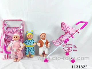 16 inch doll with English IC, iron car