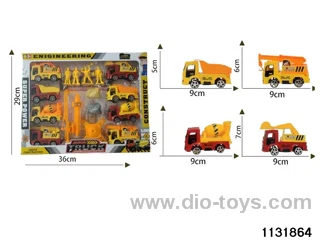 pull back engineering vehicles set