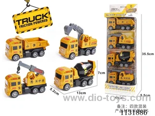 Inertia Engineering Vehicle 4pcs/(ABS)four mixes