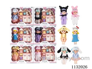 6" Solid Doll with Accessories