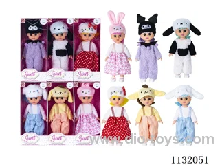 10" Full Body Vinyl 3D Eye Doll with Music