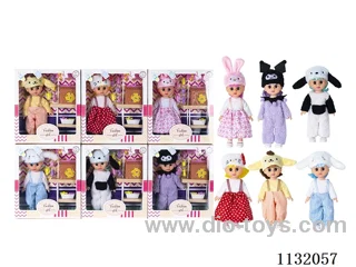 10" Full Body Vinyl 3D Eye Doll with Accessories and Music