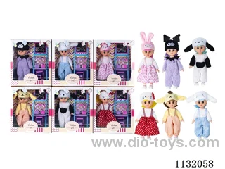 10" Full Body Vinyl 3D Eye Doll with Accessories and Music