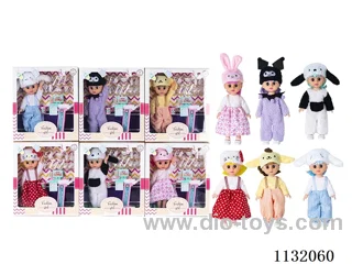 10" Full Body Vinyl 3D Eye Doll with Accessories and Music