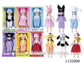 12" Solid Body Articulated 3D Eye Doll