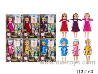 14" Vinyl Hands 3D Eyes Masha Bear Doll with Martha's Theme Song Music with Accessories
