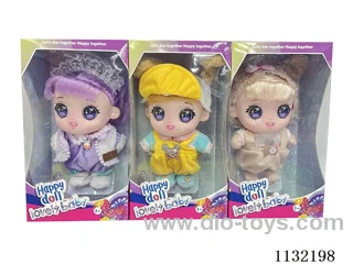 10" Full Body Vinyl 3D Eye Cotton Doll
