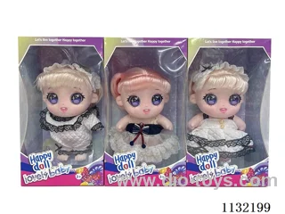 10" Full Body Vinyl 3D Eye Cotton Doll