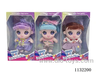 10" Full Body Vinyl 3D Eye Cotton Doll