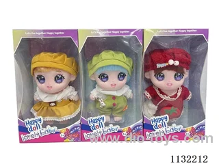 10 inch full-body vinyl 3D cotton doll with eyes
