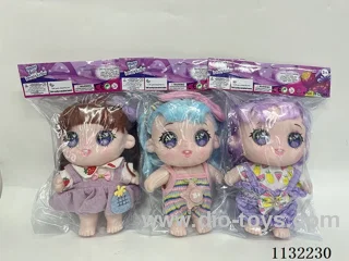 10" Solid 3D Eye Cotton Doll