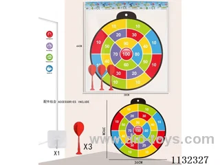 36CM Sticky ball target +3 darts