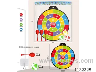 36CM Sticky ball target+3 balls+3 darts