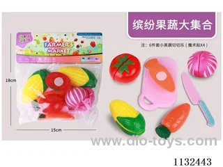 Simulation fruit and vegetable toys 6PCS