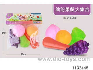 Simulation fruit and vegetable toys 5PCS