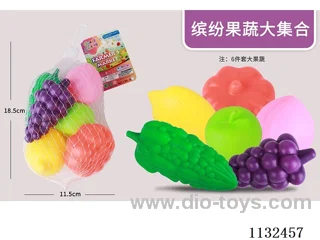 Simulation fruit and vegetable toys 6PCS