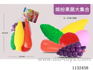 Simulation fruit and vegetable toys 6PCS