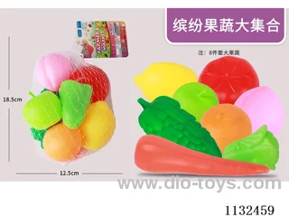 Simulation fruit and vegetable toys 9PCS