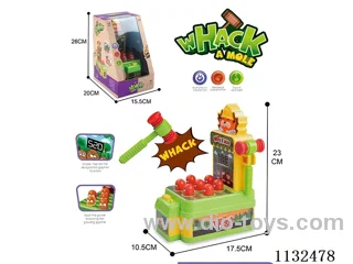 Gopher game machine with light and music (batteries not included)
