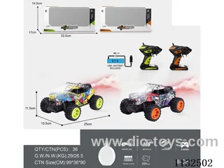 1:16 2.4G 8ch rc High Speed Vehicle,Fast and Slow Gear Switching,One Touch Demo with Lights-Can be Light Controlled/Spray Function with Water Fill Bottle,rc with Hibernate Function (Battery Included)