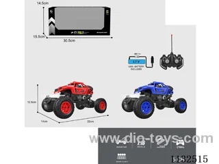 1:16 27MHz 5ch rc Skeleton Police Truck Vehicle with Lights (Batteries Included)