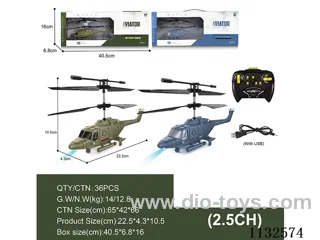 2ch infrared rc Military Aircraft w/USB (body includes batteries)