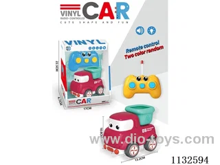 3ch Vinyl car with lights/music (batteries not included)