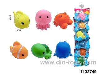 Enameled animals 6pcs