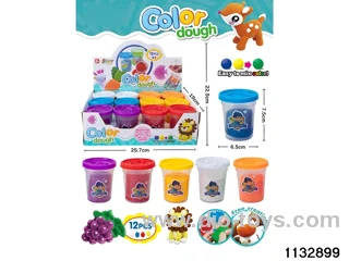 12 bottles of 3 amp coloured clay