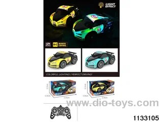 mini-PVC Bugatti 4ch RC car included 3.7V lithium battery +USB