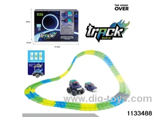 Glow-in-the-dark railcar