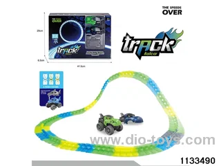 Glow-in-the-dark railcar