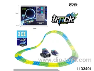 Glow-in-the-dark railcar