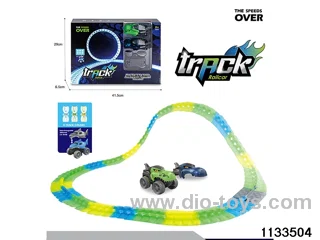Glow-in-the-dark railcar