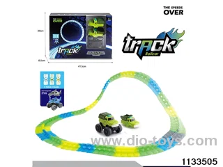 Glow-in-the-dark railcar