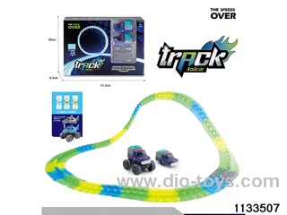 Glow-in-the-dark railcar