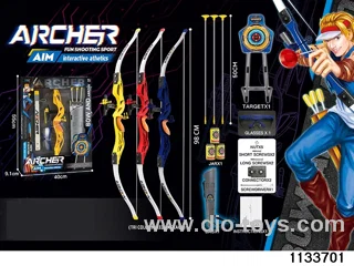 Simulated bow and arrow