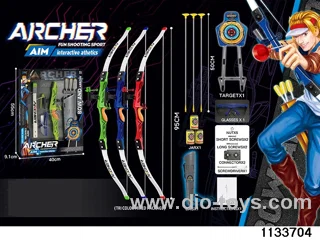 Simulated bow and arrow